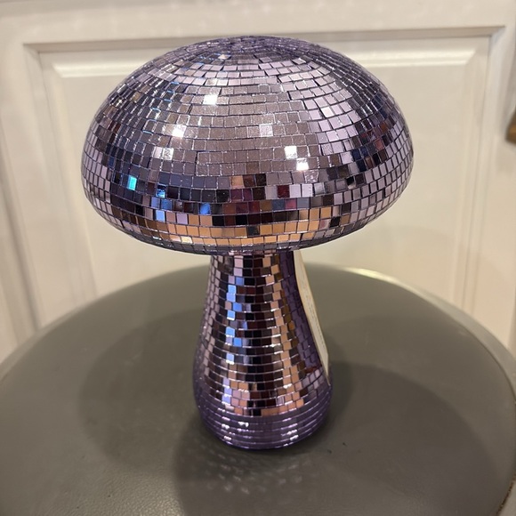 New Cupcakes and Cashmere Lavender/Purple Disco Mushroom Decor - 9" Tall - Picture 8 of 9